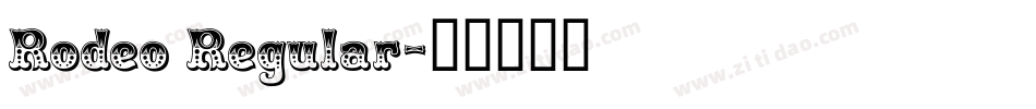Rodeo Regular字体转换